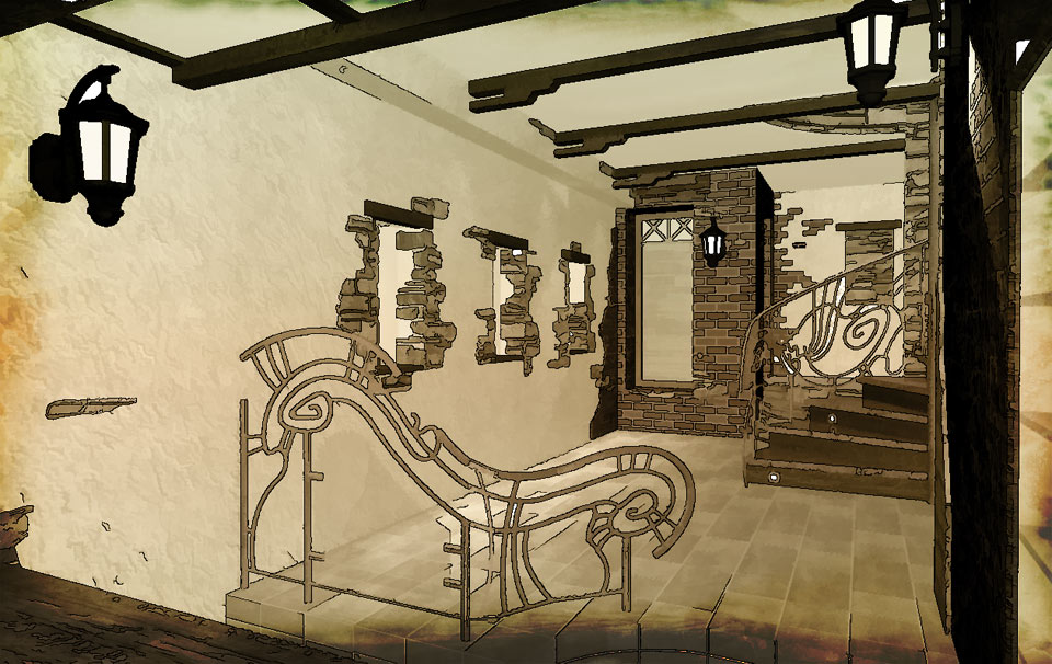 Эскиз ресторана Каскад