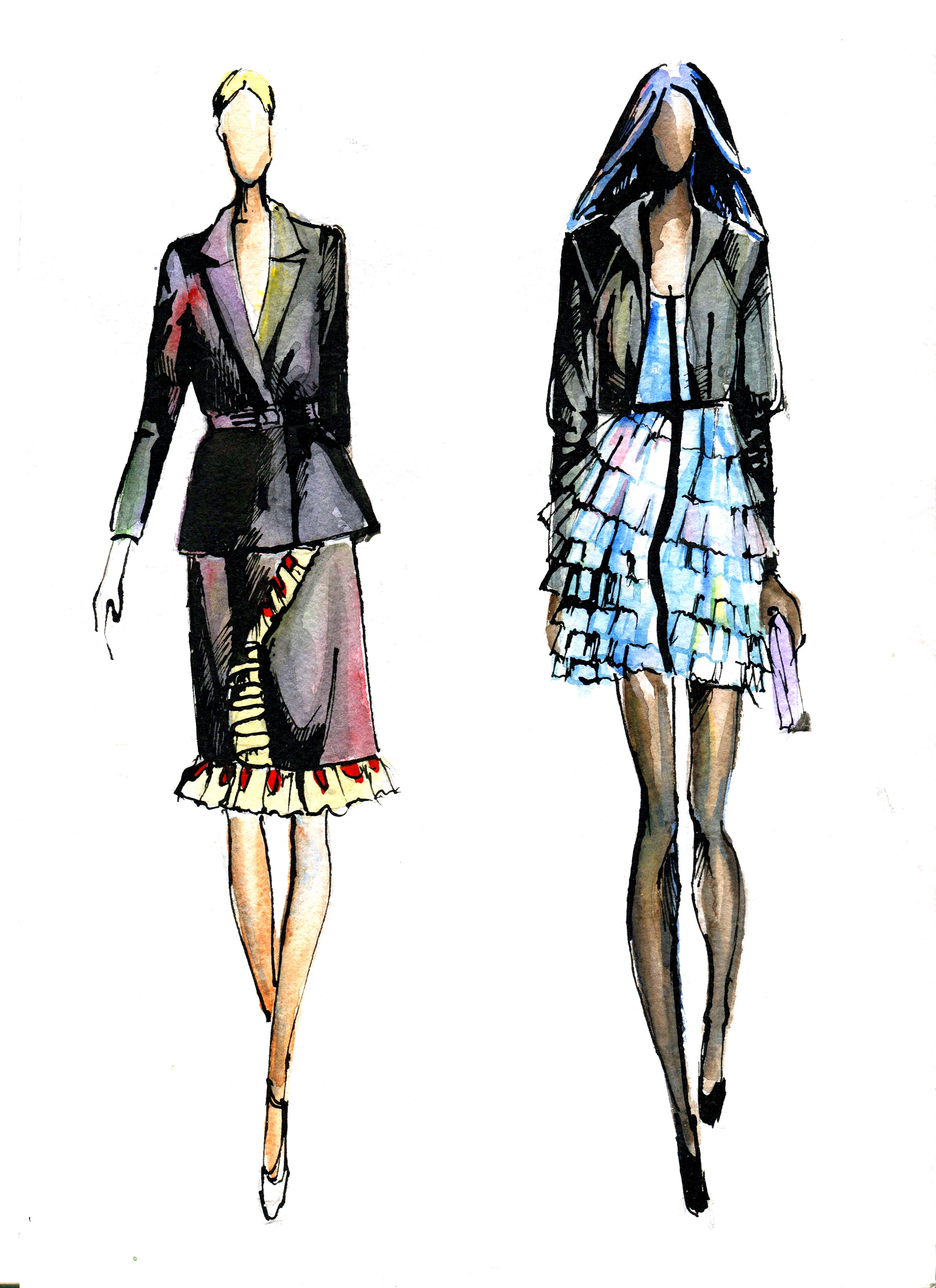 Эскиз в акварели