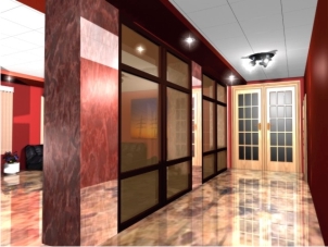 интерьер вестибюля 3D