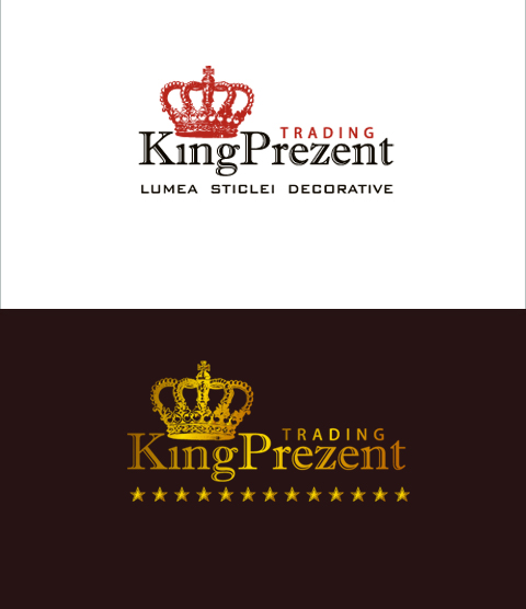 Разработка логотипа "KingPrezent", Бухарест, Румыния