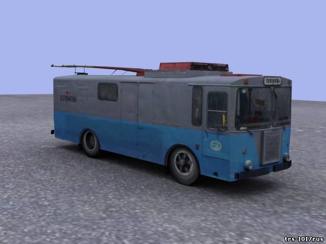 Низкополигонный грузовой троллейбус