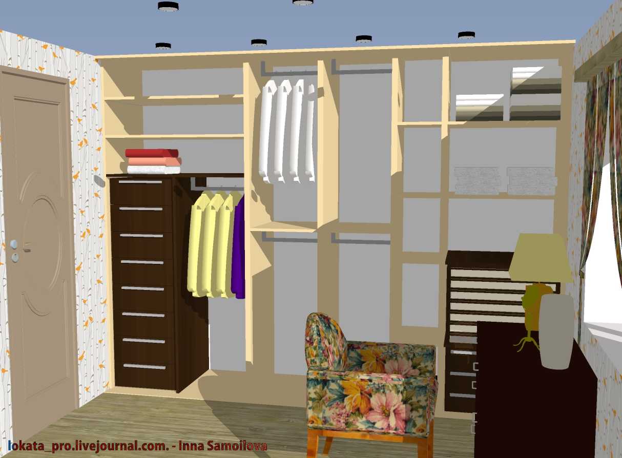 Гардеробная. Первомайка (коттедж)