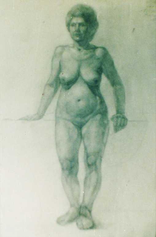 Обнаженная фигура (учебный рисунок)