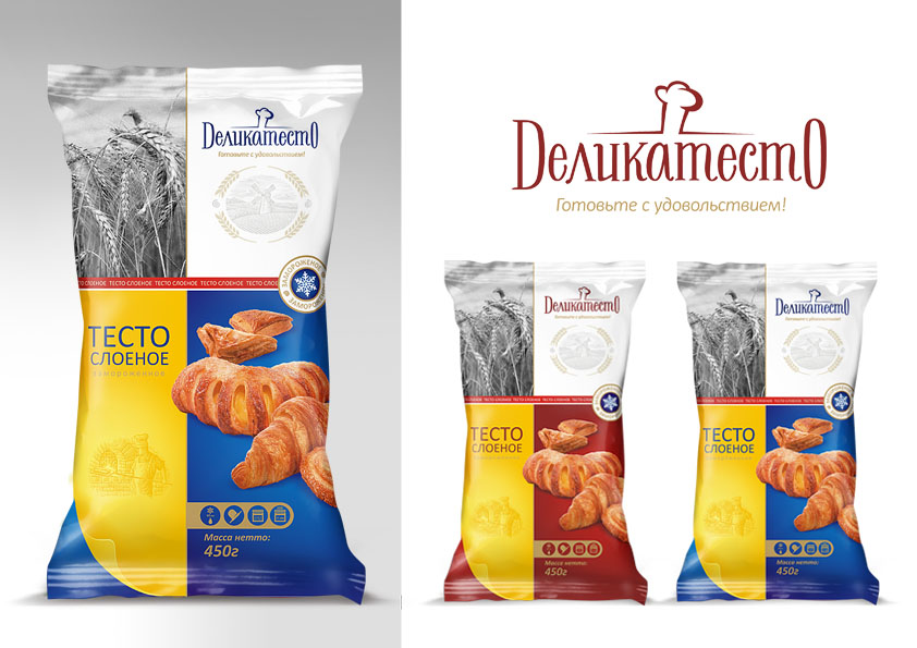 Упаковка для слоеного теста "Деликатесто"