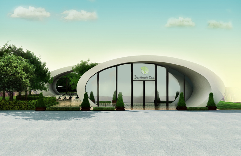 Дизайн-концепция сети ресторанов "Зелёный Сад"