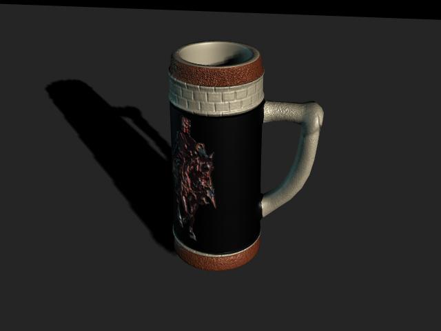 Пивная кружка в Maya