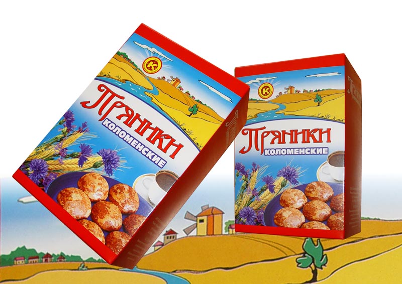 Упаковка для пряников. Заказчик - Коломенский конд. комбинат
