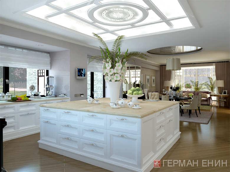 дизайн, интерьер загородных домов