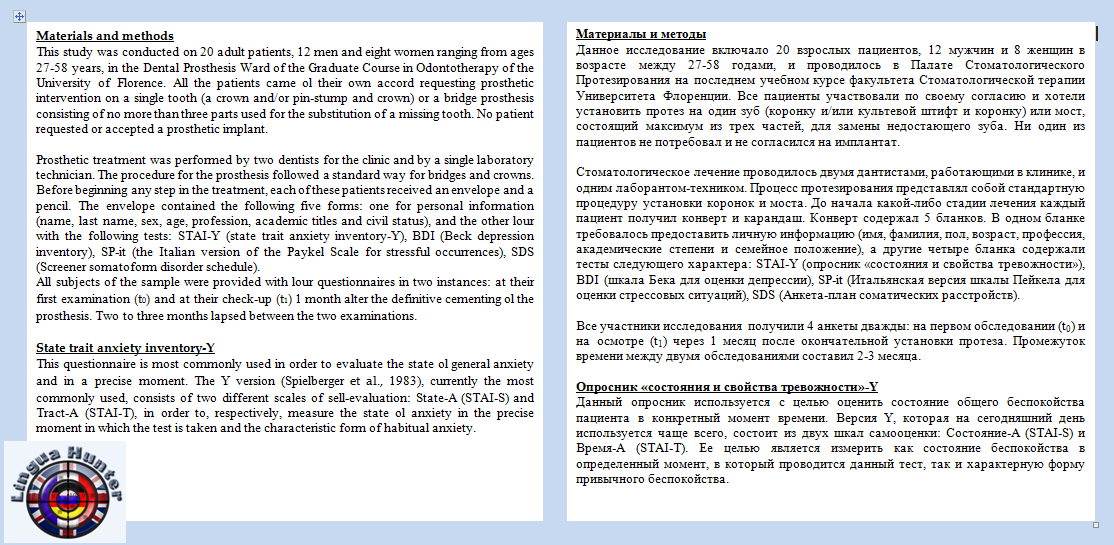 перевод с англ_связь между протезированием и психологическими расстрой