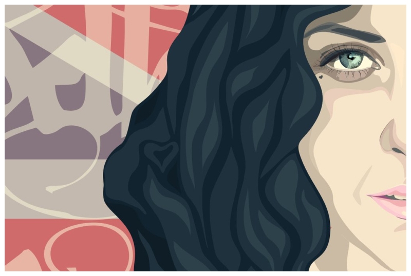 Иллюстрация "Полупортрет"