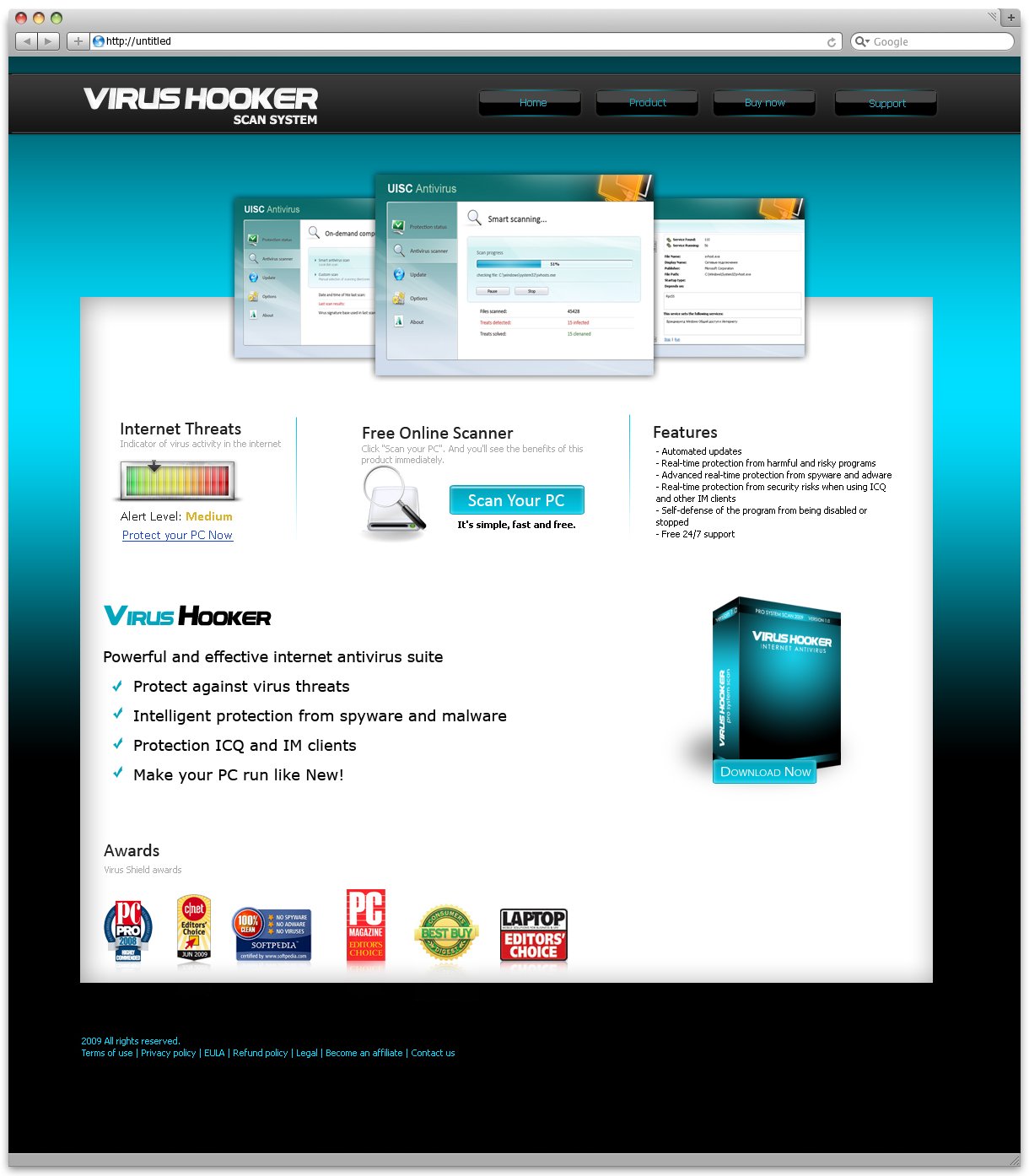 Сайт для антивируса