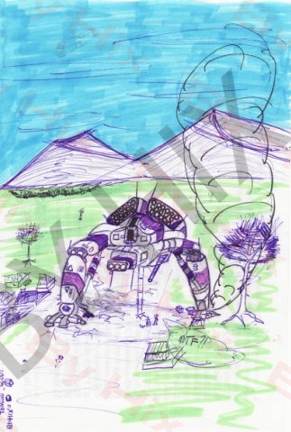 Набросок будущей сцены