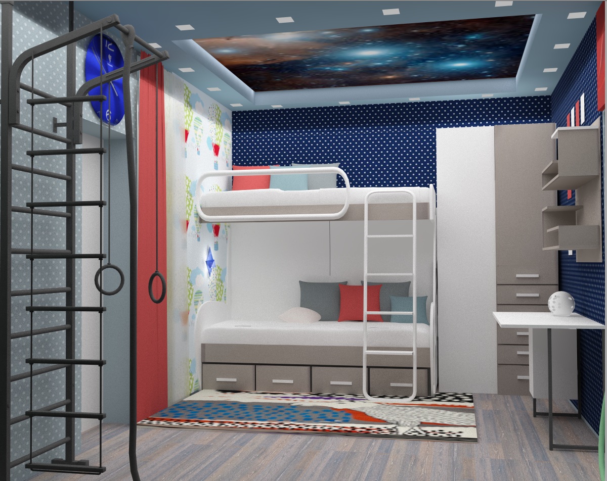 Детская комната для мальчиков. г.Москва