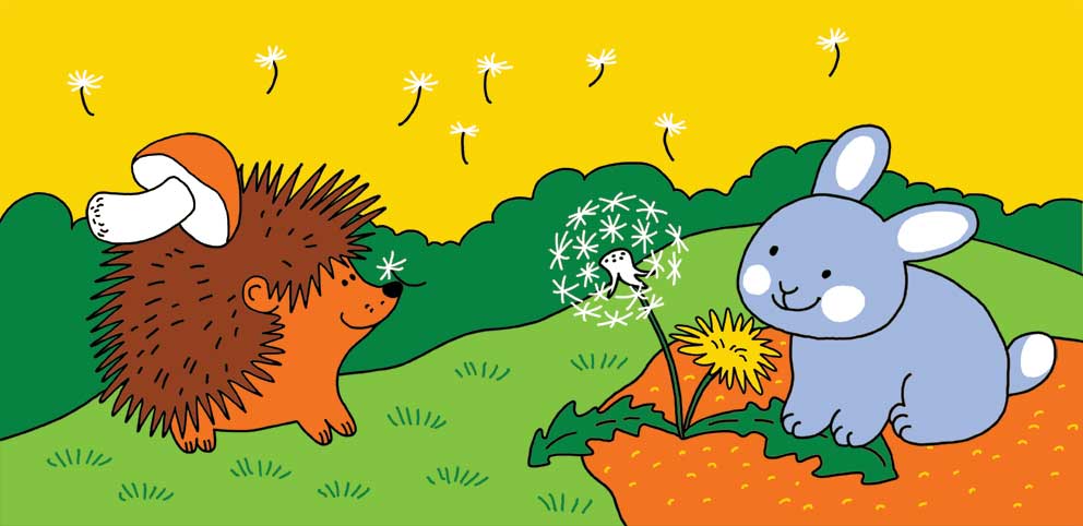 ёжик и зайчик