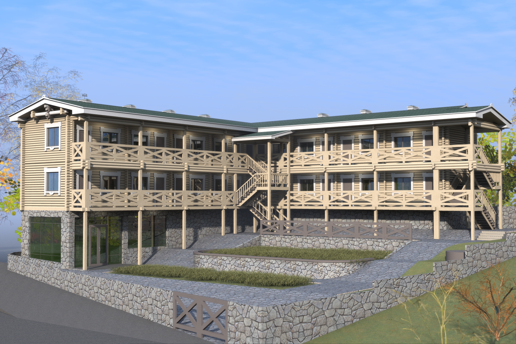 Бревенчатый дом