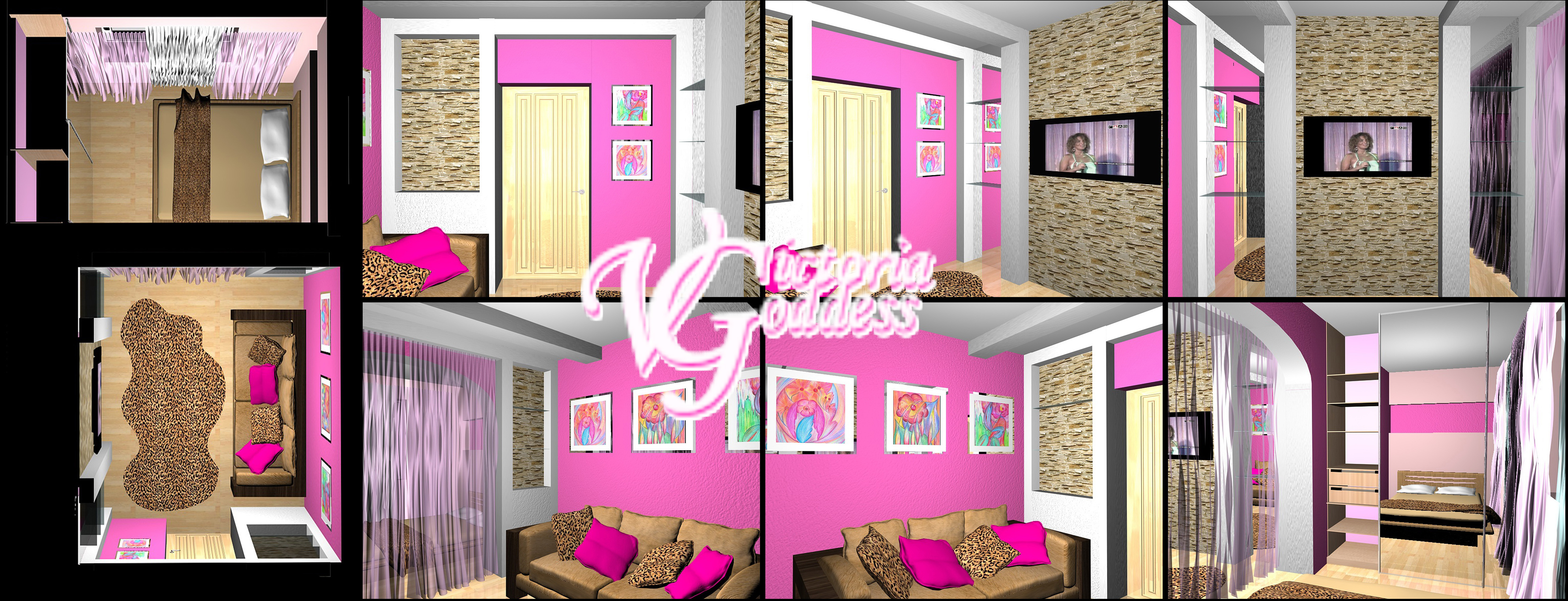 Дизайн комнаты для молодой леди