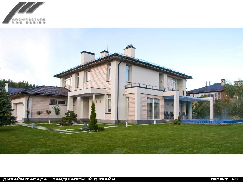 Дизайн фасада Ландшафтный дизайн  Москва "Бенилюкс"