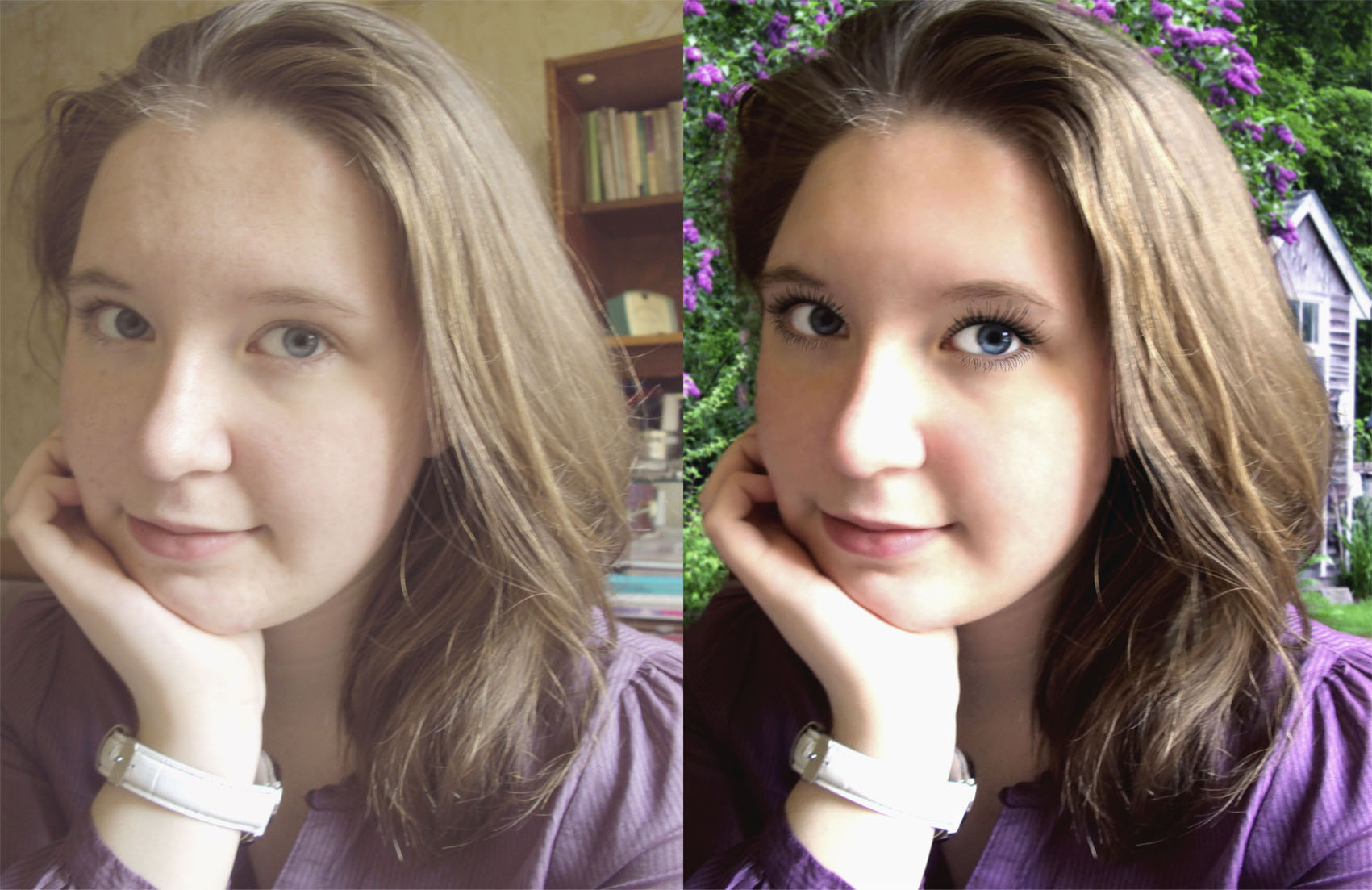 Ретушь, цветокоррекция, замена фона