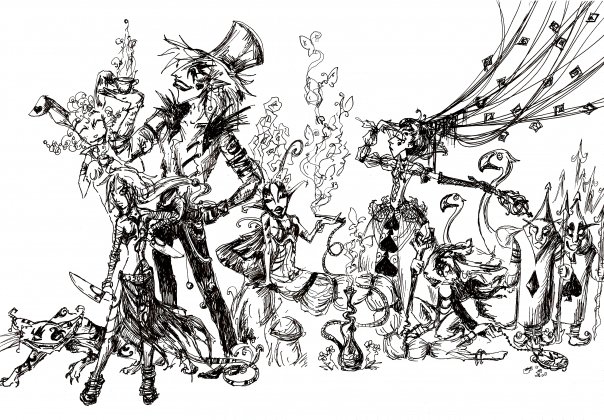 алиса в стране чудес, стиль