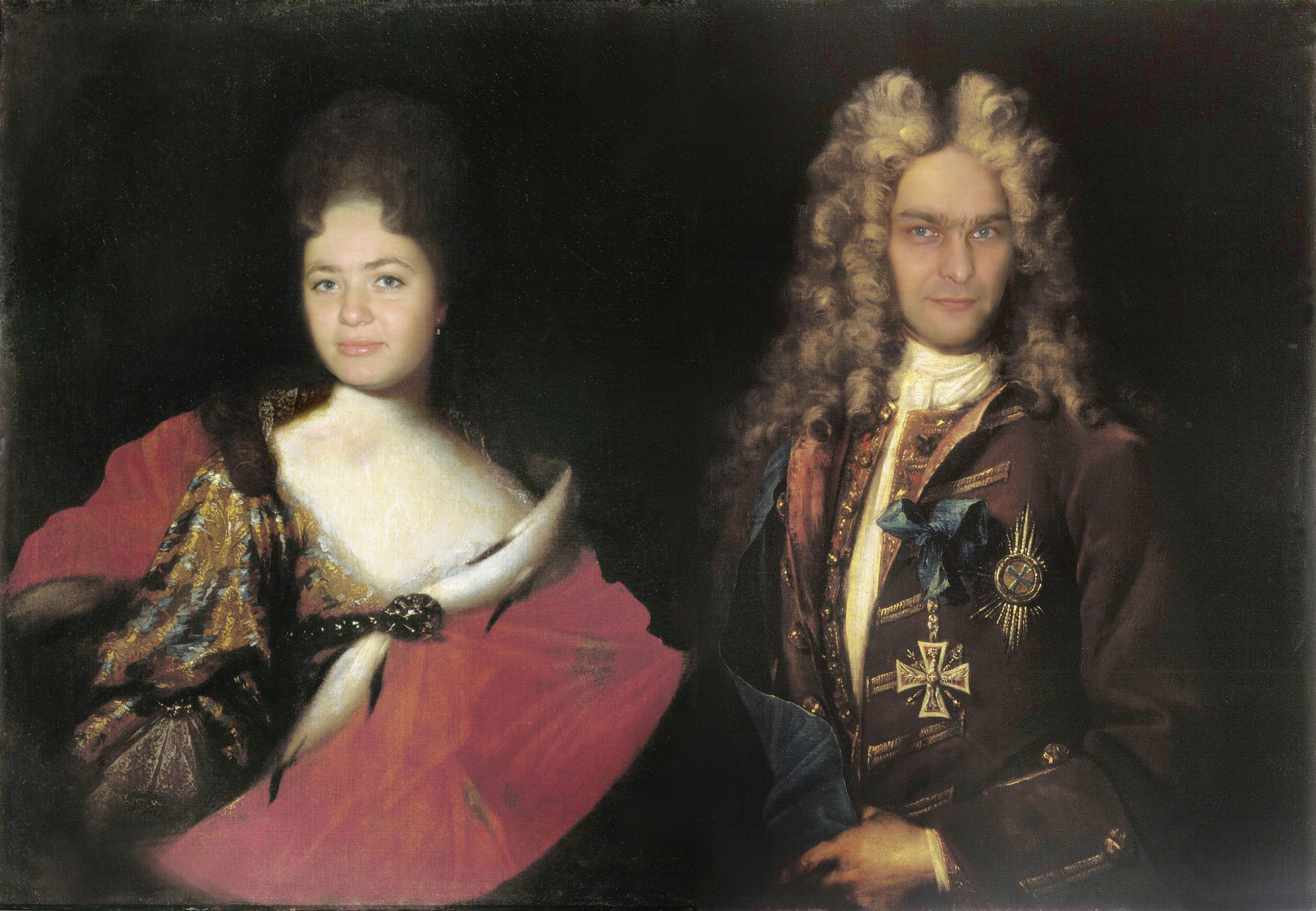 Фотоколлаж на холсте 1