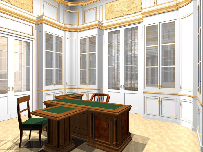 нестандартная мебель, стенка в кабинет