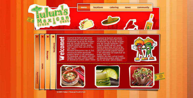сайт для ресторана Tulum