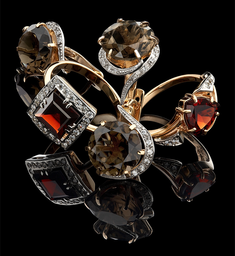 Ювелирная фотосъемка для рекламы компании "ЮВЕРОС"