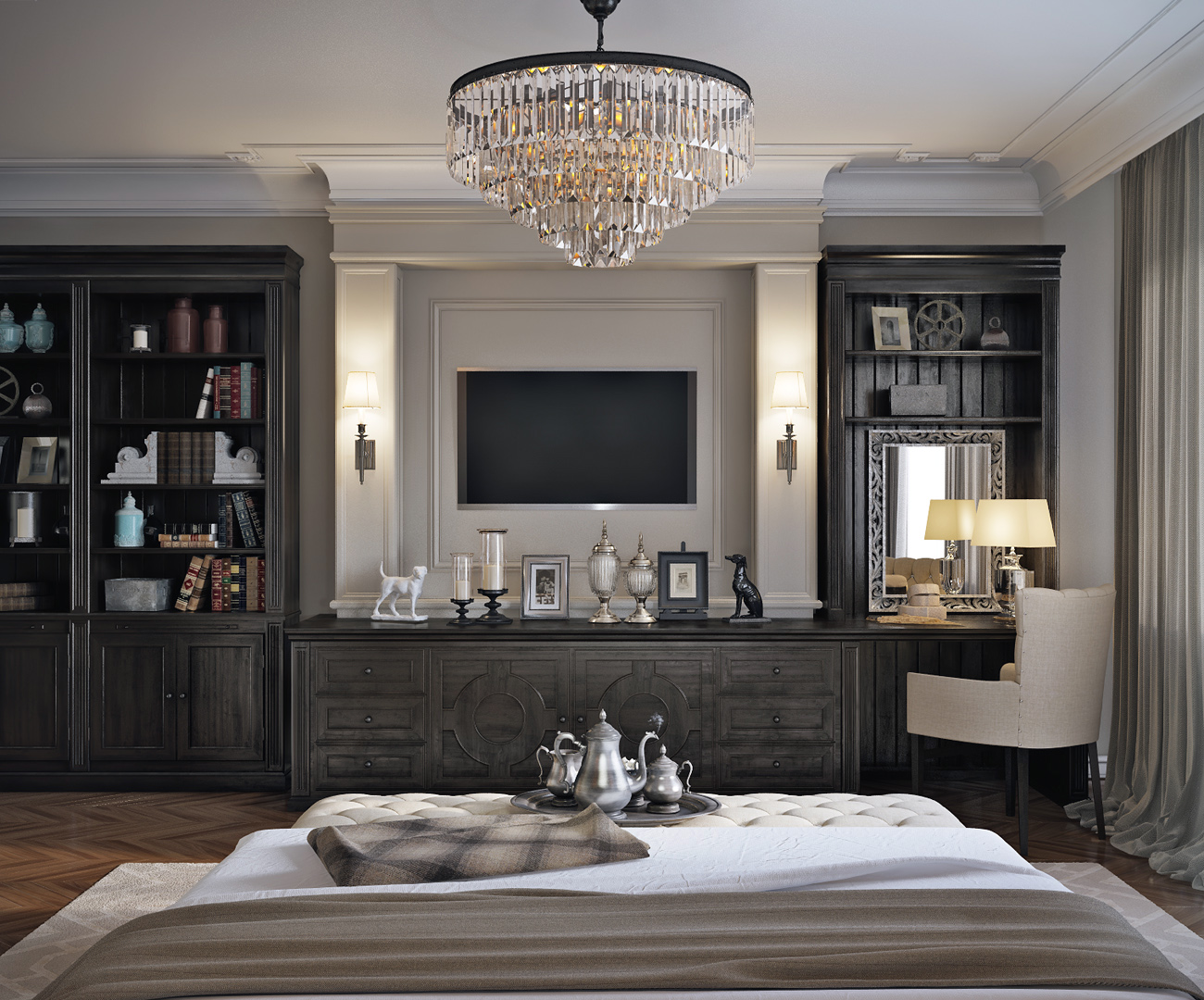 Квартира в ЖК "Александрия", спальня