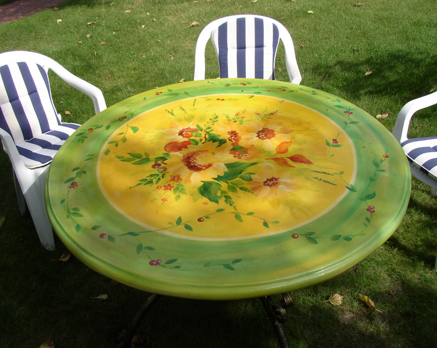 роспись стола