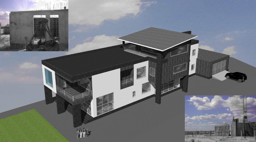 частный жилой дом "функционализм"