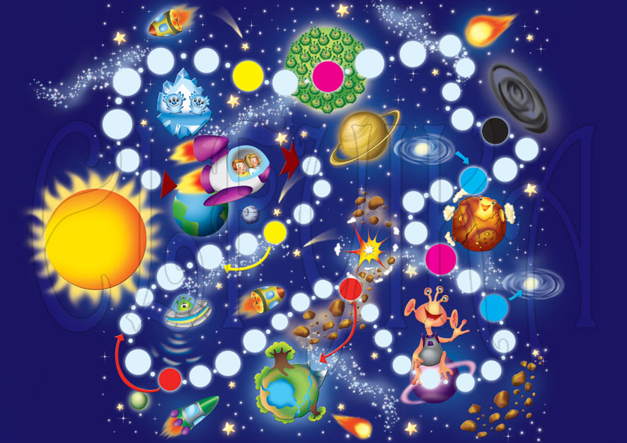 Настольная игра-бродилка для журнала