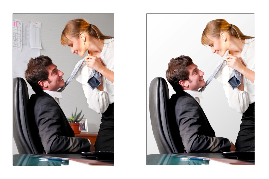 Вырезание из фона и дорисовка