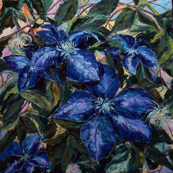 Живопись. "Клематисы"