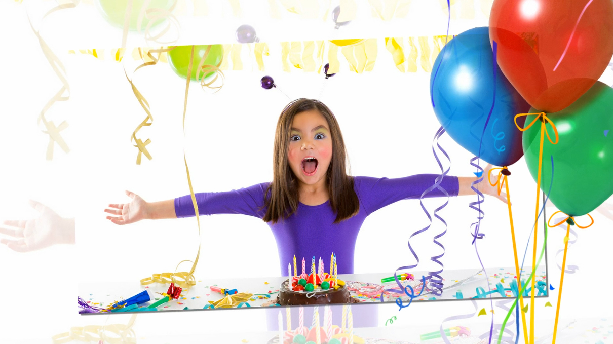 Слайдшоу из детских фотографий (День рождения)