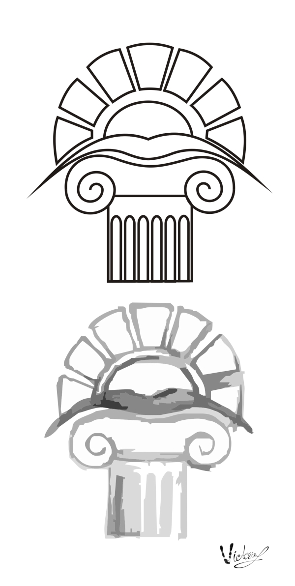 Форэскиз логотипа театра А. П. Чехова