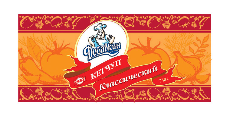 Этикетка для кетчупа
