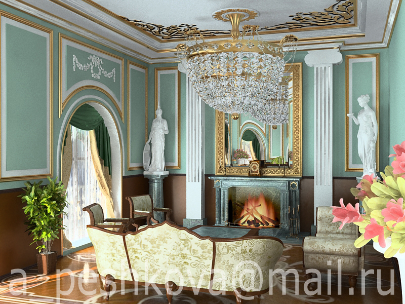 Интерьер, 3D-Max, Vray, Photoshop