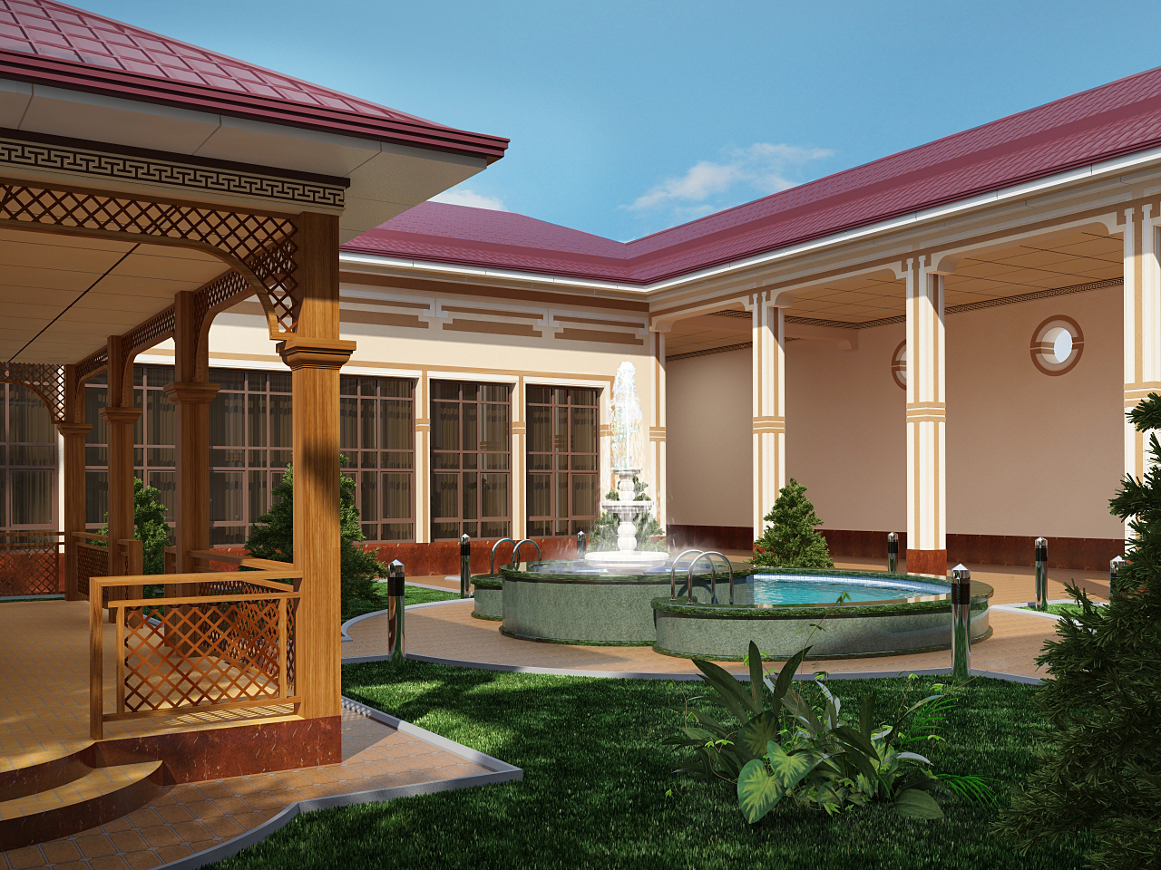 фасад двора