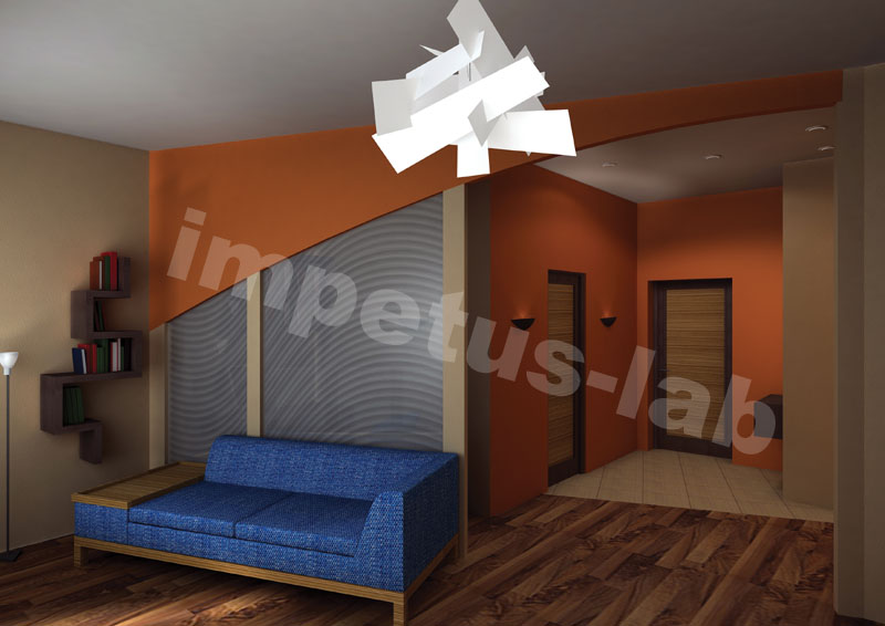 дизайн интерьера квартиры-студии