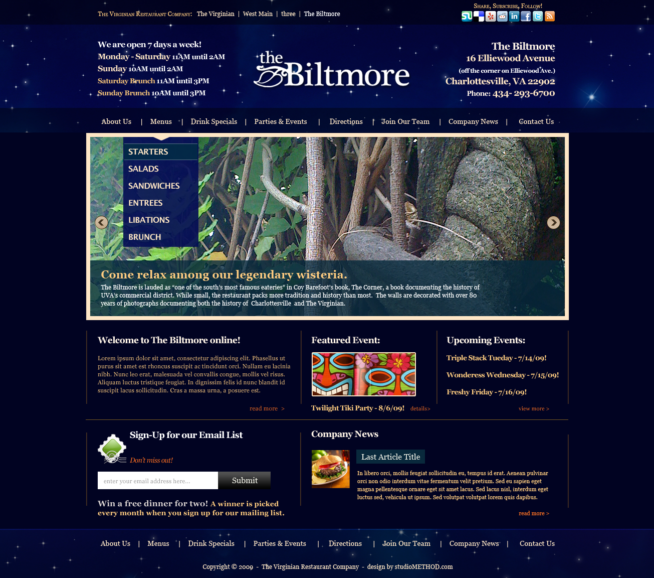 Virginian restaurant