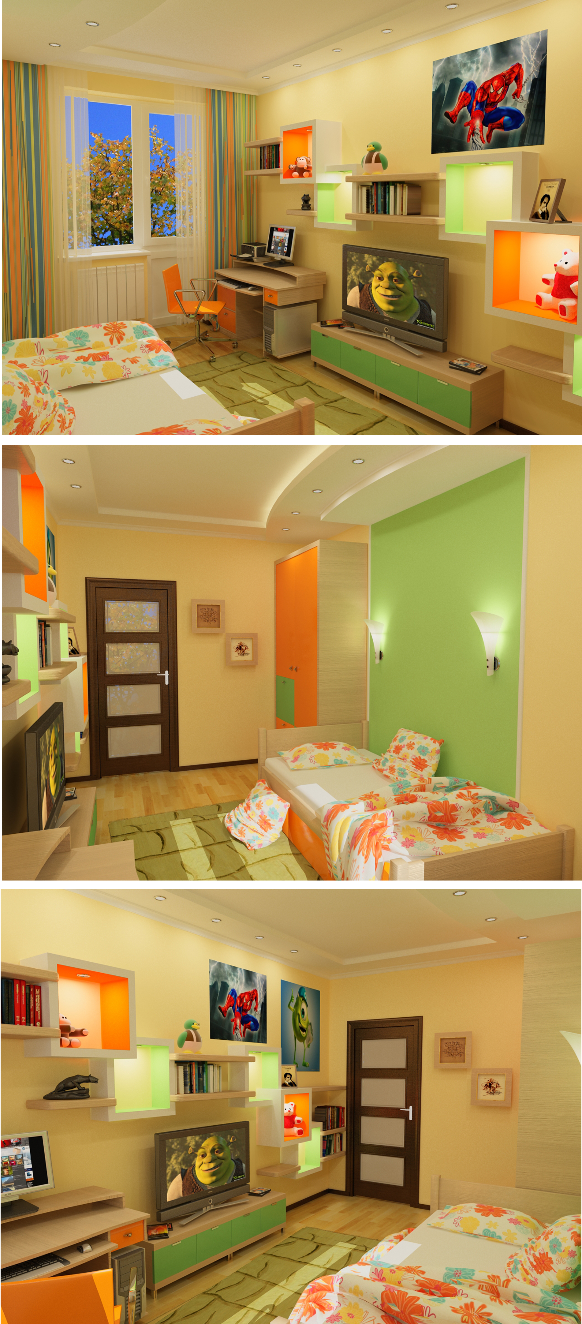 Детская комната в 3-ех комнатной квартире в г. Кишиневе