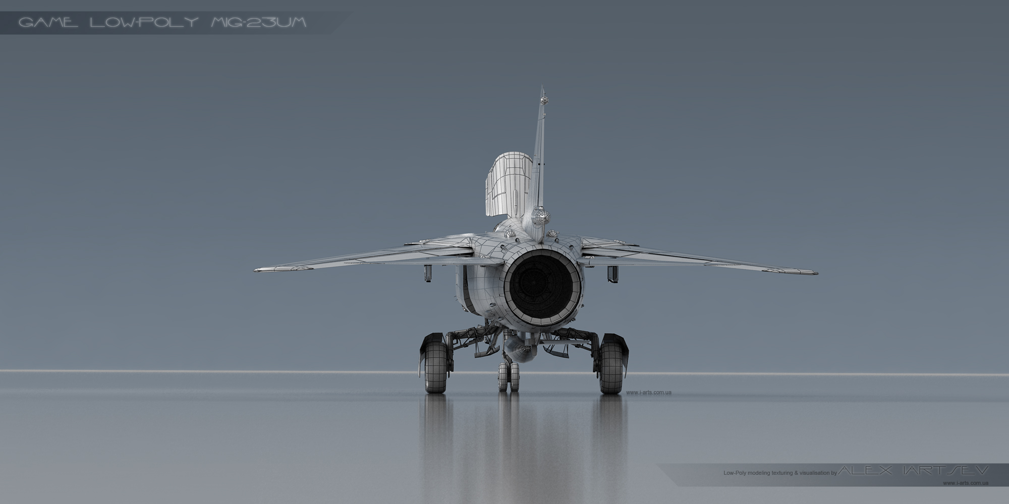 Low-Poly модель МиГ-23УМ