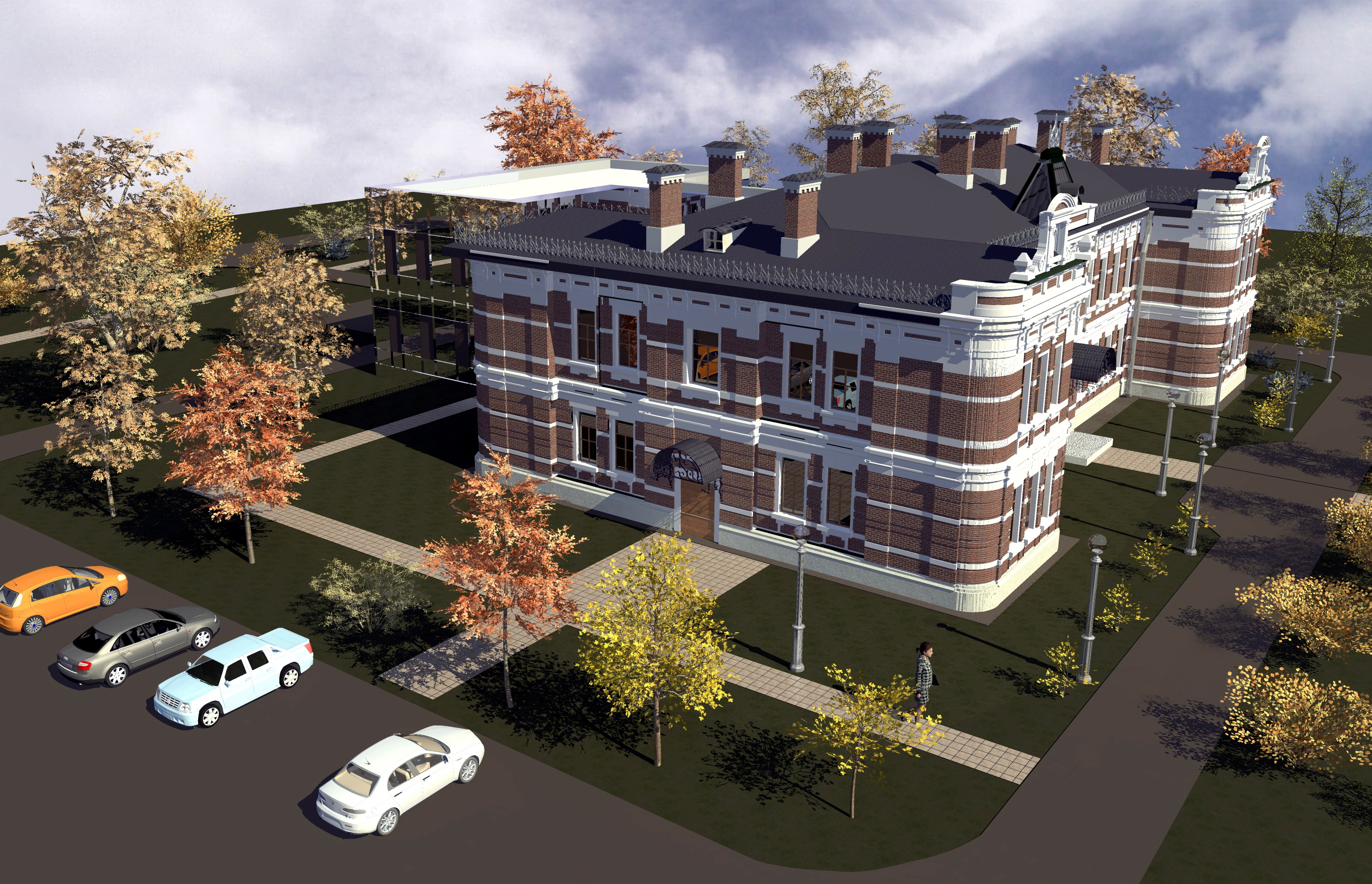 Здание железнодорожного училища в г.Уварово Тамбовской области