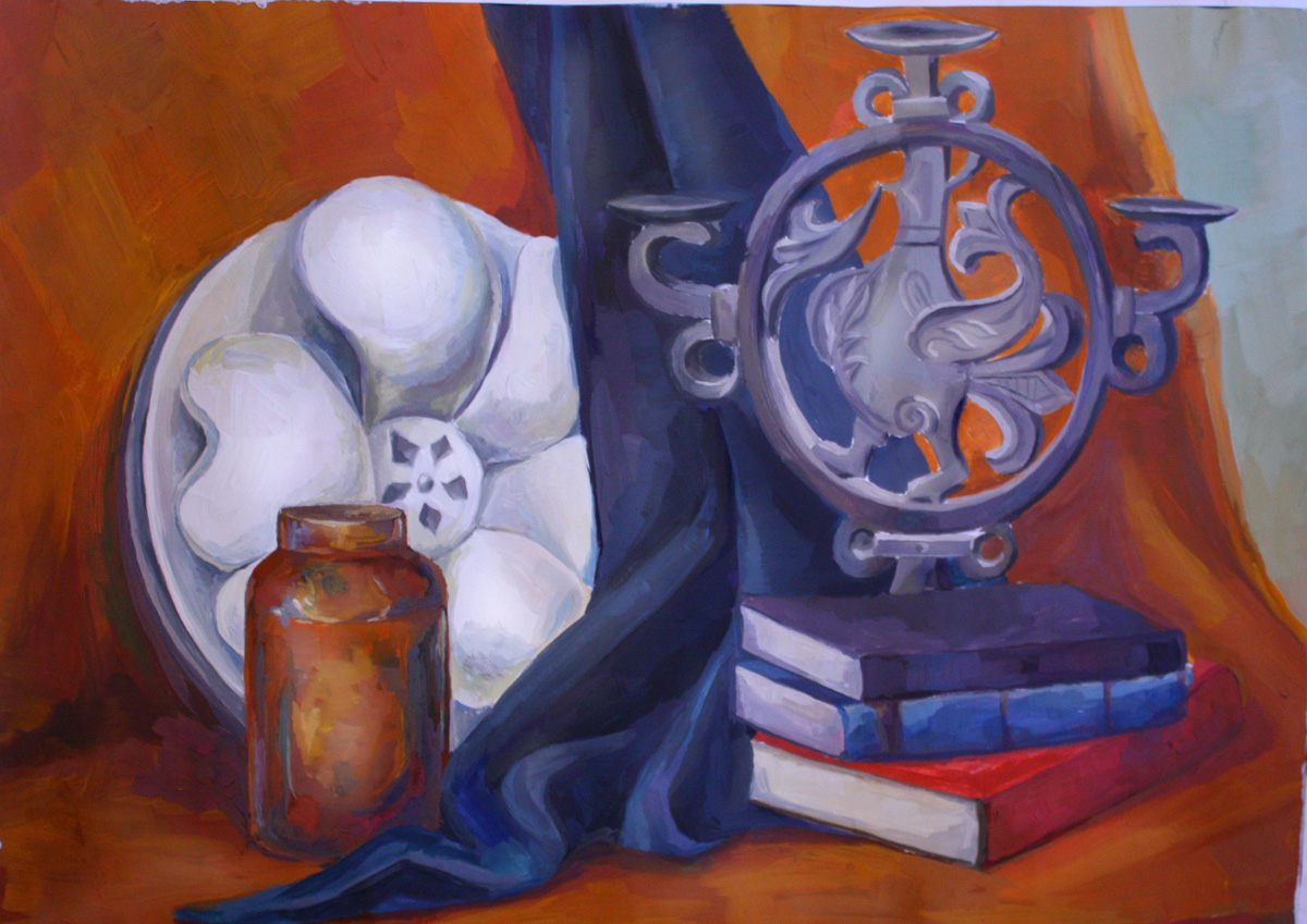 Натюрморт. Гуашь