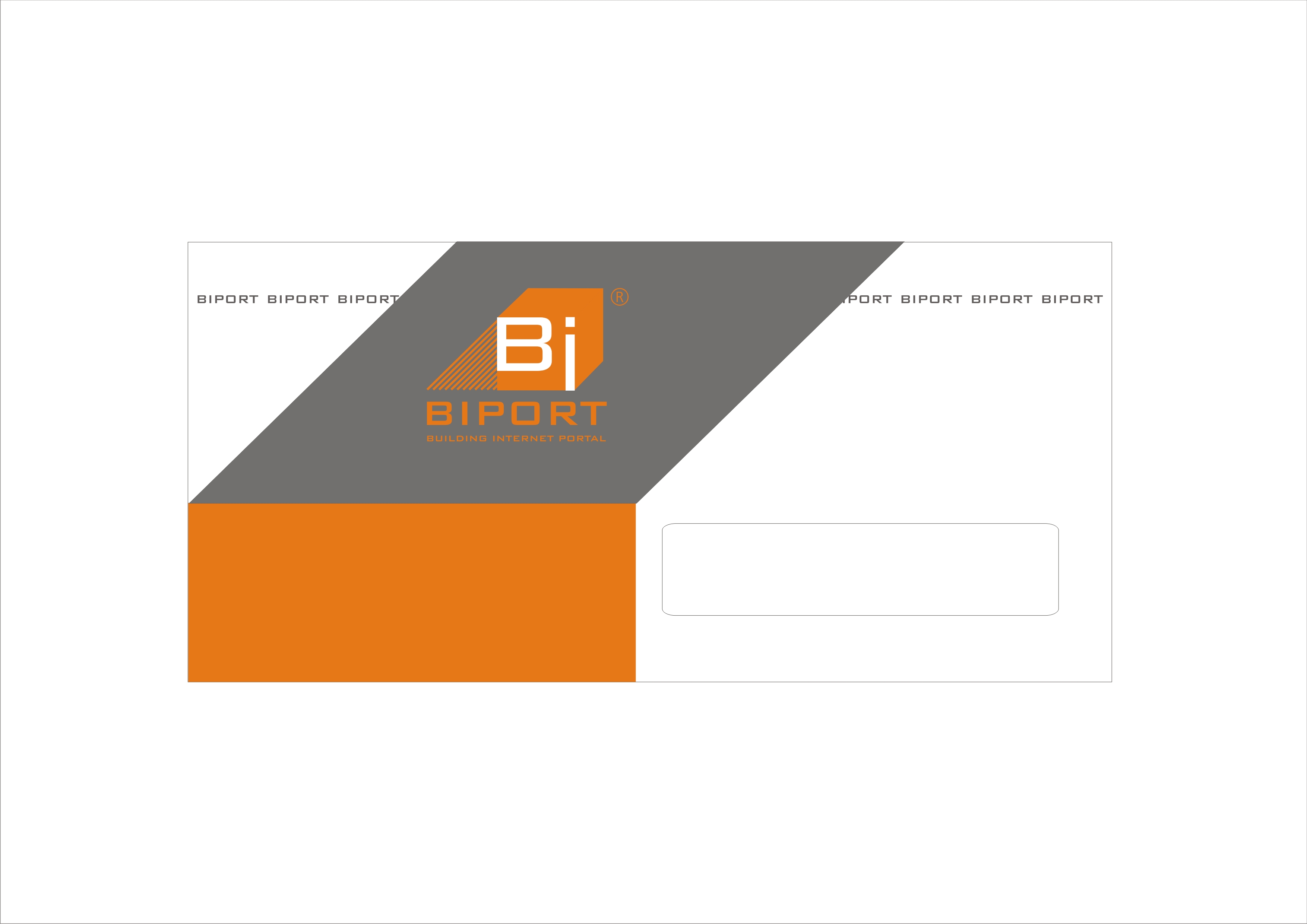 Конверт строительного интернет портала "Бипорт"