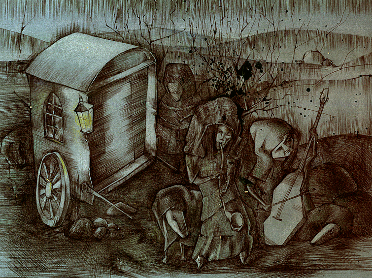 В деревне охотников на диких собак.