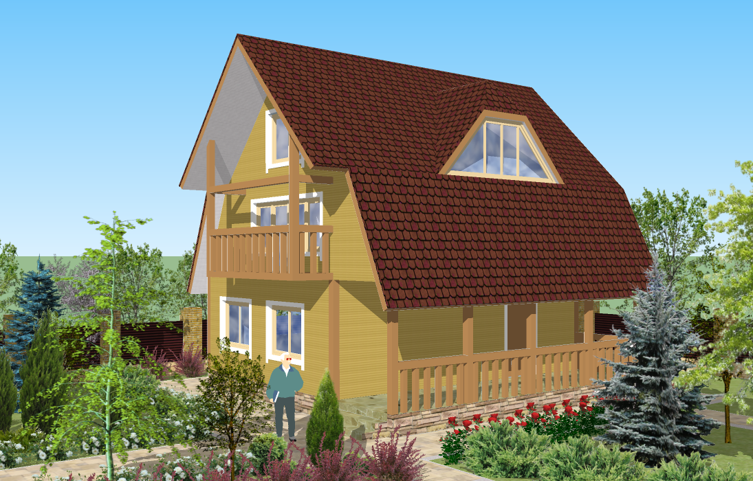 Визуализация здания жилого дома