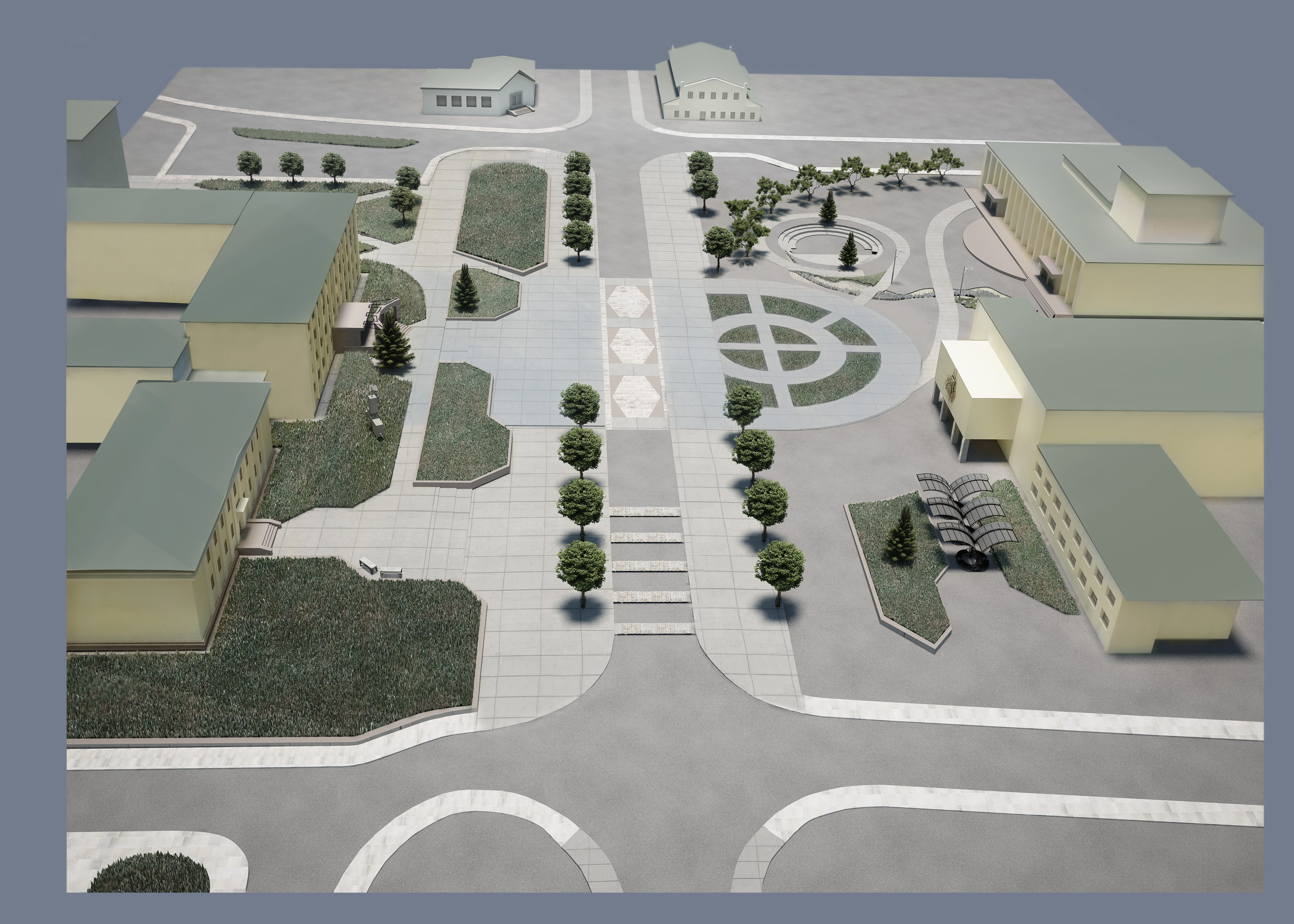 Разработка пространства существующей площади