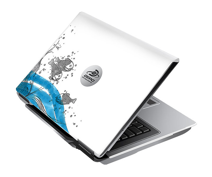 Иллюстрация на крышку ноутбука