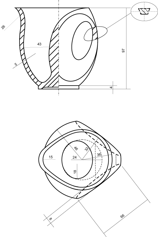 Чертеж молочника